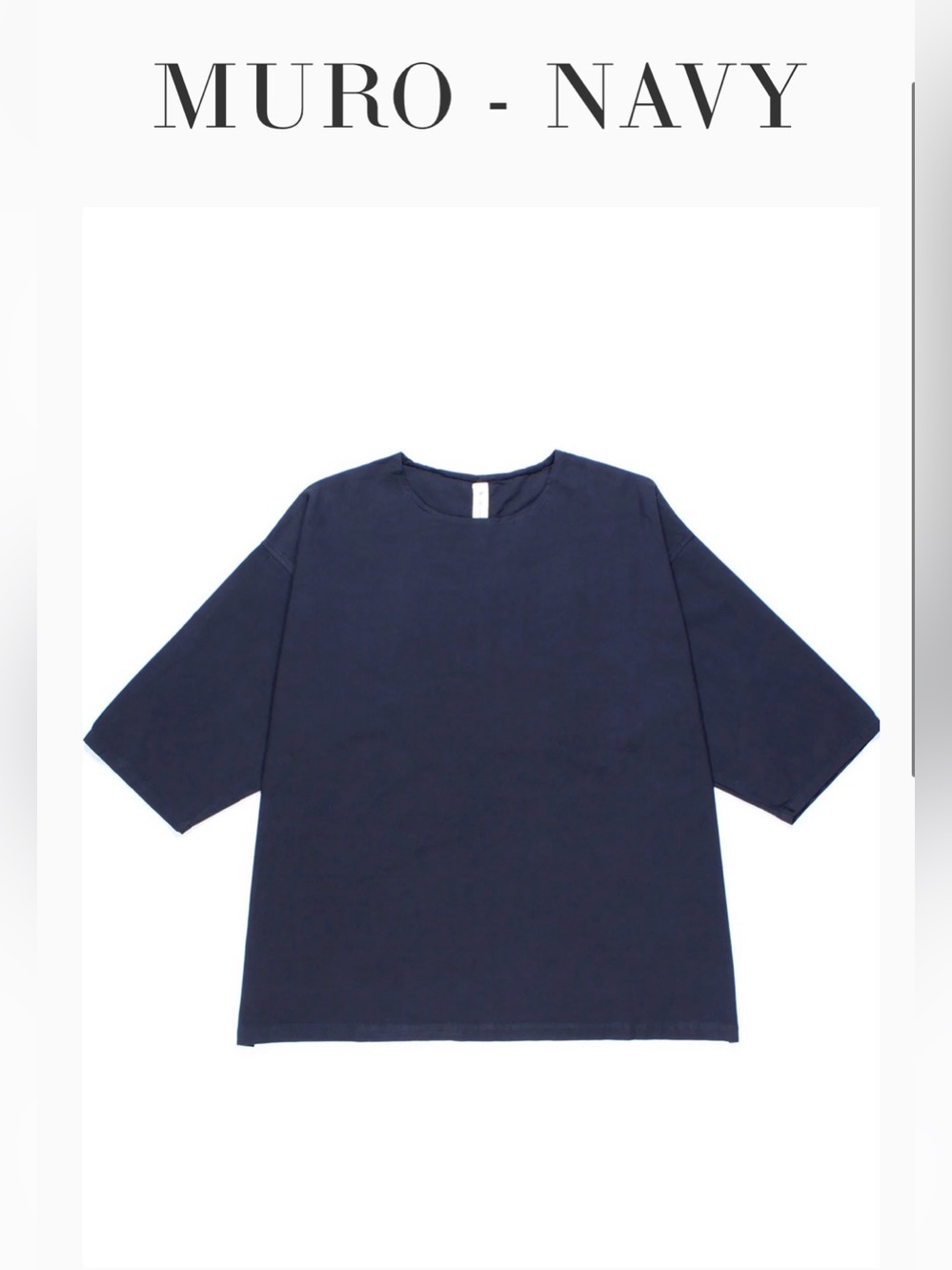 Prospective Flow Men’s Muro in Navy Japanese LA Made Size Small
